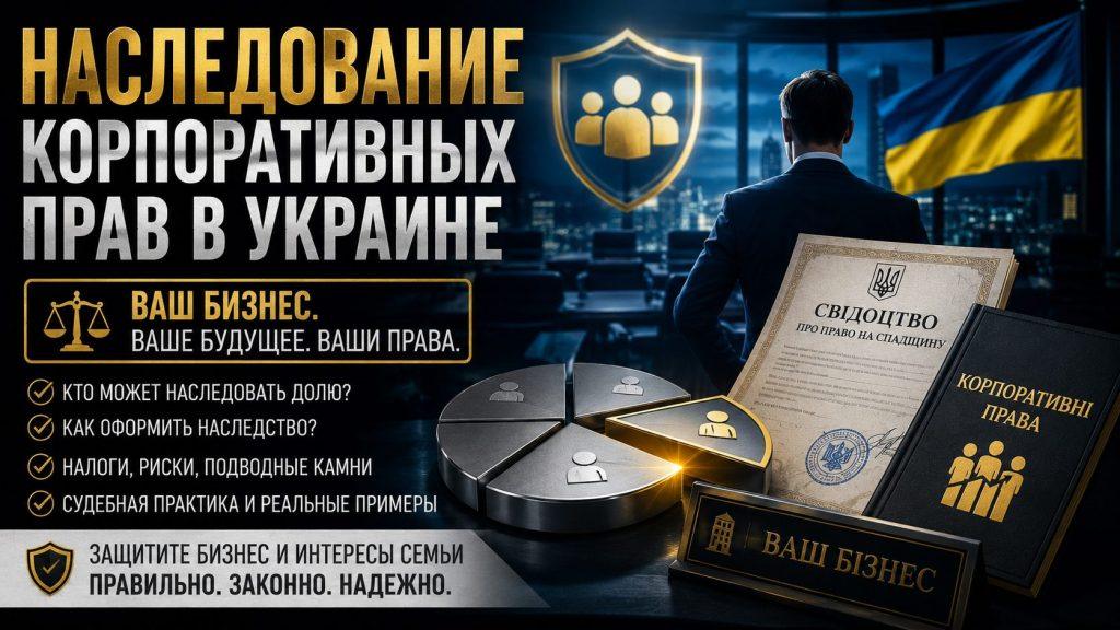 Наследование корпоративных прав в Украине — особенности и риски