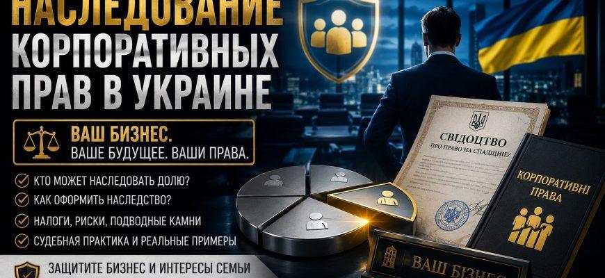 Наследование корпоративных прав в Украине — особенности и риски