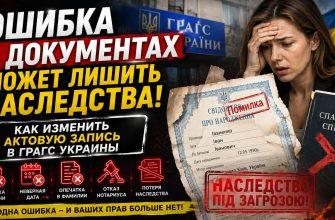 Ошибка в документах может лишить наследства - как изменить актовую запись в ГРАГС