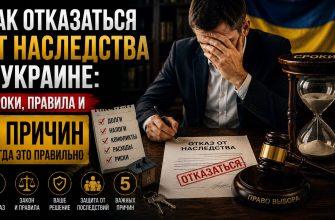 Отказ от принятия наследства в Украине - когда это выгодно и как оформить