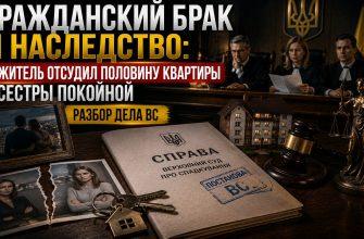 Гражданский брак и раздел квартиры - решение Верховного Суда Украины по делу 711/426/24