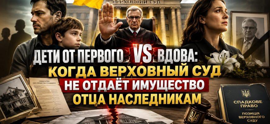 Дети от первого брака и вдова у нотариуса — наследственный спор