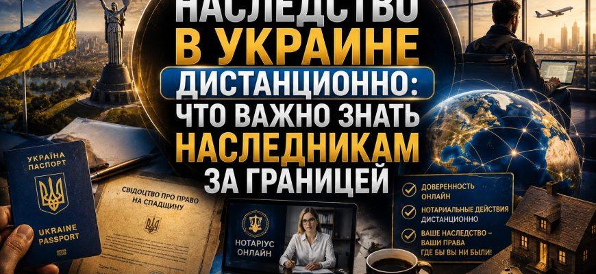 Оформление наследства в Украине дистанционно для наследников за границей