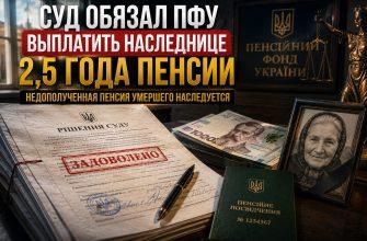 Наследование недополученной пенсии в Украине - решение суда по делу 243/11897/25