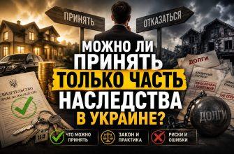 Раздел наследства — автомобиль и земельный участок. Можно ли принять только часть?