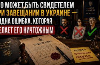 Свидетели при удостоверении завещания в Украине — кто может быть свидетелем по ГК