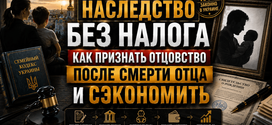 Признание отцовства после смерти в Украине - как ребенку избежать налога на наследство