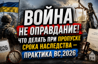 Пропущенный срок наследства во время войны — решение Верховного Суда Украины