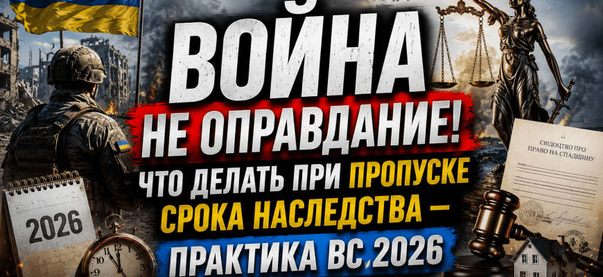 Пропущенный срок наследства во время войны — решение Верховного Суда Украины