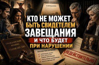 Свидетели при удостоверении завещания - нотариус, документ, подписи, Верховный Суд