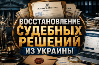 Восстановление утерянного судебного решения в Украине — суд и документы