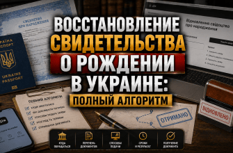 Получение дубликата свидетельства о рождении в Украине